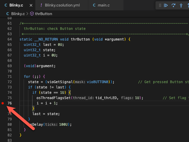Breakpoint in the edirot margin